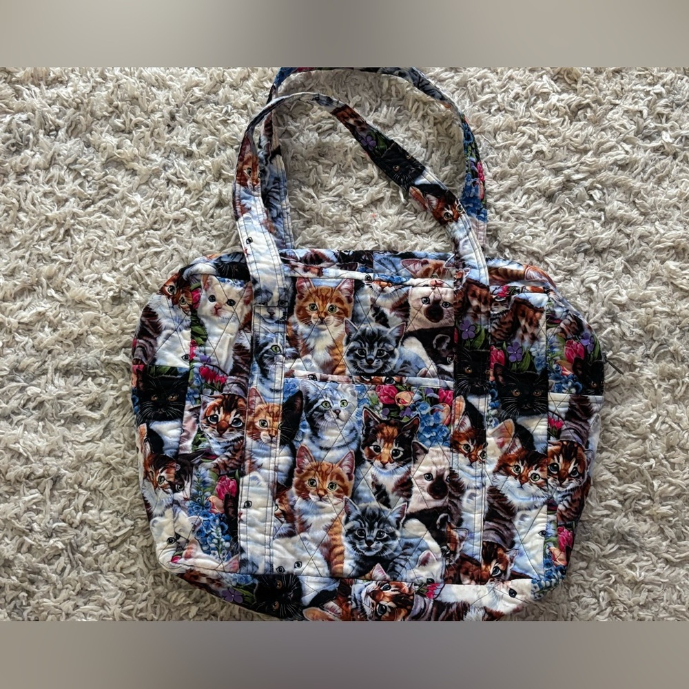 Unique Cat Kitten Zippered Bag 20”